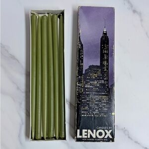 Lenox Olive Green Tiny Taper Candles